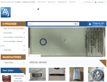 Tablet Screenshot of elevator-parts.eu